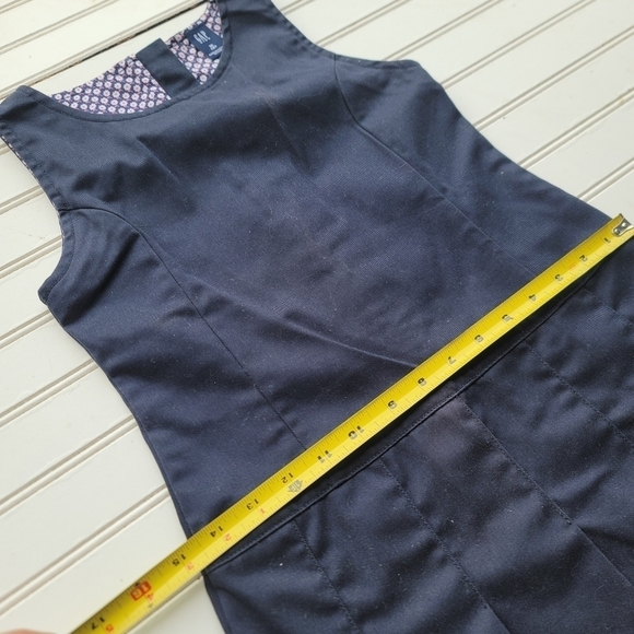 Gap Kids Girls Navy Blue Uniform Jumper Dress Sleveless Plaid M (8) - Picture 3 of 9